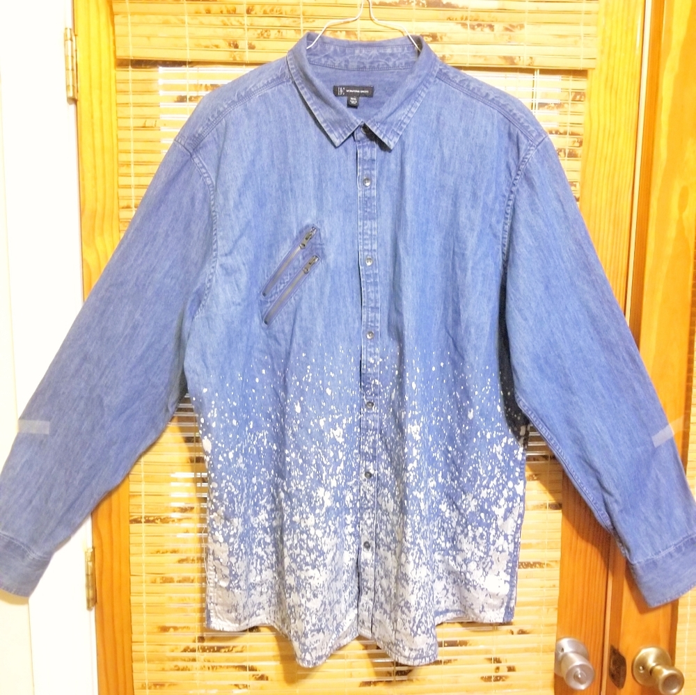 INC light Denim Shirt